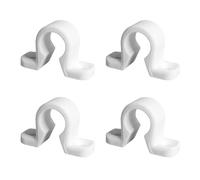 Lot de 4 Colliers d'Espagnolette - Composite Blanc - Lacets pour Tringle Barre de Volet Battant - Fabrication Française - Fermeture pour Volet Battant PVC Bois ou Aluminium