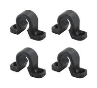 Lot de 4 Colliers d'Espagnolette - Composite Noir - Lacets pour Tringle Barre de Volet Battant - Fabrication Française - Fermeture pour Volet Battant Bois Aluminium ou PVC