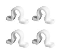 Lot de 4 colliers d'espagnolette en composite blanc pour volet battant