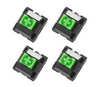 Lot de 4 commutateurs à tige verte pour clavier mécanique avec option de 16,8 millions de couleurs