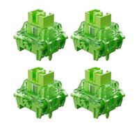 Lot de 4 commutateurs sur le thème du dragon vert pour claviers professionnels et gamers - Commutateurs magnétiques silencieux