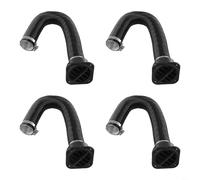 Lot de 4 conduits de chauffage et sortie d'aération de 42 mm, feuille d'aluminium, extensible jusqu'à 80 cm, résistant aux flammes et anti-chocs, pour chauffages d'air diesel de 2 KW-5 kW dans voiture