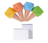 Lot de 4 cônes d'arrosage automatiques en terre cuite avec visages ludiques pour enlever le désordre, l'entretien des plantes, bouteille de vin, distributeur d'eau