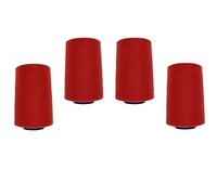 Lot de 4 cônes de fil à coudre pour surjeteuse VIGA 120 (0212 - rouge fluo)