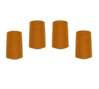 Lot de 4 cônes de fil à coudre VIGA 120 (0420 - orange doré)