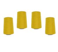 Lot de 4 cônes de fil à coudre VIGA 120 (0912 - Jaune maïs)