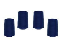 Lot de 4 cônes de fil à coudre VIGA 120 (1221 - bleu jean foncé)