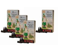 Lot de 4 cônes d'encens Knox - Fabriqués en Allemagne