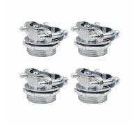 Lot de 4 connecteurs de câble de type pince, serre-câbles en métal de 2,5 cm pour raccords de conduits et installation à la maison, mise à la terre sécurisée et protection des câbles