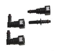 Lot de 4 connecteurs de conduite de carburant avec construction en nylon pour bague intérieure de 7,89 mm de diamètre intérieur et 6 mm de diamètre intérieur - Connecteurs rapides pour une utilisation