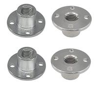 Lot de 4 connecteurs de raccord à bride M6, arbre fileté, bride de moteur à engrenage, écrou de culture, support d'arbre de guidage pour le moteur