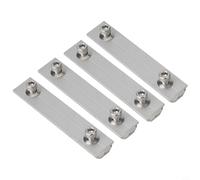 Lot de 4 connecteurs de rail de module solaire en aluminium pour réseaux photovoltaïques compatibles avec les dimensions de rail standard et le matériel de montage