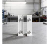 Lot de 4 connecteurs de rail en aluminium pour installation solaire photovoltaïque avec vis réglables et flexibles pour montage sur toit