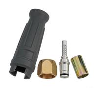 Lot de 4 connecteurs de tuyau de nettoyeur haute pression avec manchon compatible avec HD511P HD400 HD600 HD615C Embout de tuyau pour raccords de tuyau