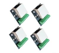 Lot de 4 connecteurs Ethernet RJ45 femelles simples pour carte de dérivation, adaptateur de borne à vis à 8 contacts pour appareils réseau, circuit imprimé en fibre de verre pré-assemblé, 33 x 24,5 mm
