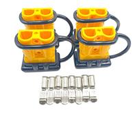 Lot de 4 connecteurs rapides de batterie de calibre 6-10 50 A, 12 V à 36 V, pour voiture, vélo, VTT, treuils, moteurs