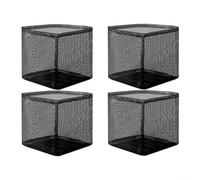 Lot de 4 conteneurs de plantes en maille pour jardinage aquatique et terrestre, conserve sa forme et favorise le drainage (carré)