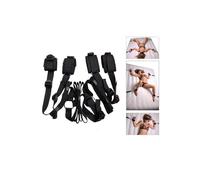 Lot de 4 Contraintes de Bondage Chevilles & Poignets Avec Sangle pour lit