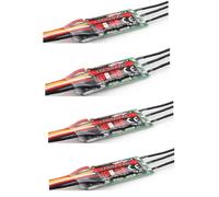 Lot de 4 contrôleurs de vitesse ESC sans balais 15 A V2 2 ~ 3S 5 V 2 A avec fonction de poussée inversée pour Hobbywing Skywalker ESC pour 3D F3P à aile fixe DIY (4 pièces Skywalker 15A-V2)