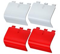 Lot de 4 coques de batterie de rechange pour manette Xbox Series X, coque arrière de porte compatible avec Pulse Red Xbox Series S & Core Controller sans fil