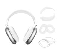 Lot de 4 Coques de Protection compatibles avec AirPods Max Cover - Accessoire de Protection Anti-Rayures pour AirPods Max - Blanc