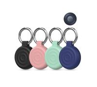 Lot de 4 coques de protection en silicone pour tracker daunke Moto Tag anti-perte - Protection complète (convient pour les personnes âgées, les animaux domestiques, le sac à dos, les bagages, les