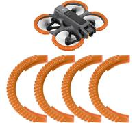 Lot De 4 Coques De Protection Pour Drone,Anneau De Protection Pour Pare-Chocs,Anti-Collision,Anneau Anti-Collision Pour Dji Avata 2 Fly More Combo (Couleur Orange) Orange