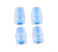 Lot de 4 coques de valve de dentition en silicone pour vessie d'hydratation, embout souple pour sacs à dos d'hydratation, la plupart des marques, rouge/bleu/noir (bleu)