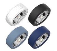 Lot de 4 coques en silicone colorées pour Oura Ring 5, douces et légères, anti-rayures pour appareils portables intelligents (M-C)
