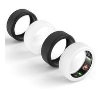 Lot de 4 coques en silicone compatibles avec Oura Ring 4/Ring 4 Ceramic/Ring Gen 3/ULTRAHUMAN Ring AIR, étui élastique anti-rayures pour homme et femme (noir x 2 + 2 transparents, taille M pour 11/12