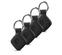 Lot de 4 coques en silicone pour tracker eufy Security, SmartTrack Link, anti-perte, protection complète daunke (convient pour les personnes âgées, les animaux domestiques, le sac à dos, les bagages