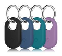 Lot de 4 coques pour Samsung Galaxy Smart 2, coque de protection en silicone souple avec porte-clés, traqueur GPS sécurisé, étui de protection pour sacs à dos, clés, bagages, portefeuille