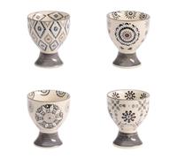 Table Passion – Coffret de 4 coquetiers Nelson en grès gris