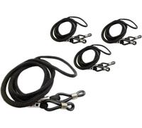 Lot de 4 cordons à lunettes noirs