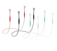 Lot de 4 cordons magnétiques avec cordon de sécurité détachable en silicone pour le sport, le travail, les concerts (4 couleurs)