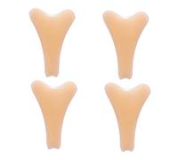 Lot de 4 correcteurs de teint en silicone en forme de Y, couleur peau claire, adhésifs, réutilisables, confortables, imperméables pour maillot de bain, 15,5 x 10,5 cm