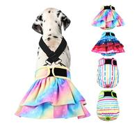 Lot de 4 couches lavables pour chien femelle + 1 porte-jarretelles, bandeau ventral réutilisable pour chien femelle, chiot, bande ventrale pour période de chaleur, , apprentissage de la propreté,