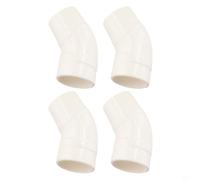 Lot de 4 coudes de rechange à 45 degrés W70244 pour nettoyeur de piscine Zodiac Krauly - Connecteurs en PVC semi-flexibles pour éviter les torsions - Blanc