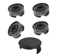 Lot de 4 Coupe Bordure Bobine de Rechange en Nylon F016800569, Couvercle F016F04557 Compatible avec Bosch Art 23 SL / 26 SL / 2300, easygrasscut 18, 23, 26, 18-230/18-260