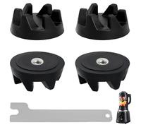Lot de 4 coupleurs 9704230 - Pièces de rechange - Pour mixeur en caoutchouc - Broche - Compatible avec les modèles KitchenAid KSB52, KSB5, 5KSB52 et 5KSB5 (clés de montage incluses)
