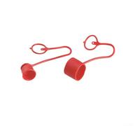 Lot de 4 coupleurs hydrauliques à face plate en PVC conçus pour protéger les systèmes hydrauliques de la saleté, de la poussière et de l'humidité (1/4)