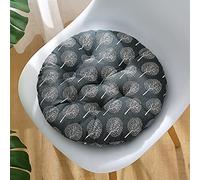 Lot de 4 Coussin de Chaise Coussins de Siège Ronde Epais Galette de Chaise Ronde Tatami Coussin de Sol Intérieur Extérieur Rembourré Coussin D'assise pour Maison Jardin Salle à Manger Bureau Canapé