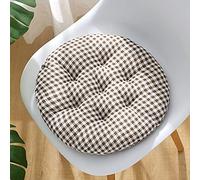 Lot de 4 Coussin de Chaise Coussins de Siège Ronde Epais Galette de Chaise Ronde Tatami Coussin de Sol Intérieur Extérieur Rembourré Coussin D'assise pour Maison Jardin Salle à Manger Bureau Canapé