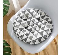 Lot de 4 Coussin de Chaise Coussins de Siège Ronde Epais Galette de Chaise Ronde Tatami Coussin de Sol Intérieur Extérieur Rembourré Coussin D'assise pour Maison Jardin Salle à Manger Bureau Canapé