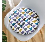 Lot de 4 Coussin de Chaise Coussins de Siège Ronde Epais Galette de Chaise Ronde Tatami Coussin de Sol Intérieur Extérieur Rembourré Coussin D'assise pour Maison Jardin Salle à Manger Bureau Canapé