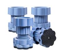 Lot de 4 coussinets anti-vibrations pour machine à laver - Absorbeur de chocs haute performance - Stabilisateur de pieds - Coussinets anti-vibrations mécaniques pour un usage domestique
