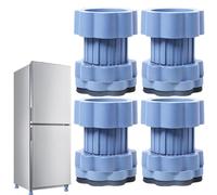 Lot de 4 coussinets anti-vibrations pour machine à laver - Amortisseurs mécaniques - Coussinets de machine à laver antidérapants - Matériau élastique avec poignée de solide pour