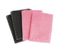 Lot de 4 coussinets antidérapants en antidérapante 30 x 20 cm Noir/rose