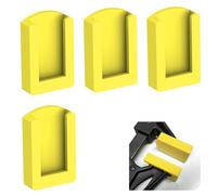 Lot de 4 coussinets de mâchoire de rechange pour pinces à prise rapide Irwin, couvre-mâchoires de serrage, surface antidérapante (jaune)