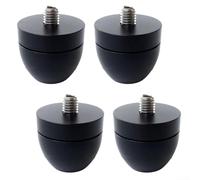 Lot de 4 coussinets de plate-forme anti-vibrations et anti-bruit, pour lecteurs de CD, amplificateurs et étagères (4 noirs)